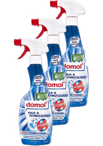 Kireç ve Kir Çözücü Power Sprey 750ML (3 Adet)