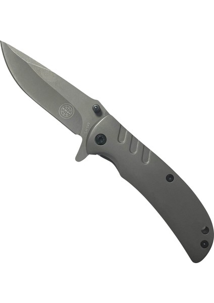 Swat Manuel Kemer Klipsli Gri Mini Cep Çakısı