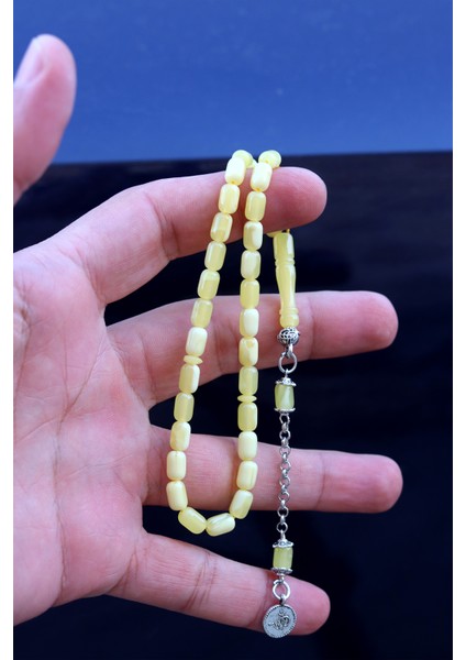 Sarı Küçük Kapsül Kesim Damla Benzetmesi Beyrut Toz Kehribar Tesbih 8x5 mm fiyatları