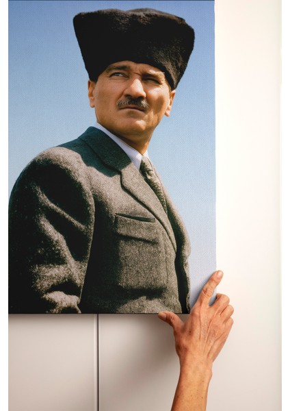 4K Ultra Yüksek Kalite Mustafa Kemal Atatürk - Kanvas Tablo K2 fiyatları