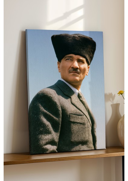 4K Ultra Yüksek Kalite Mustafa Kemal Atatürk - Kanvas Tablo K2 modelleri