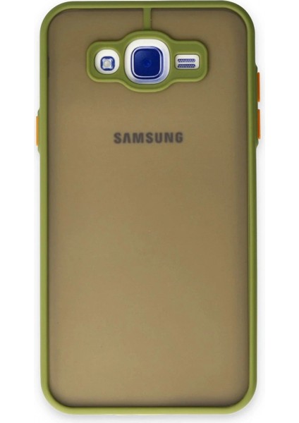 Samsung Galaxy J7 Kılıf Montreal Silikon Kapak - Açık Yeşil