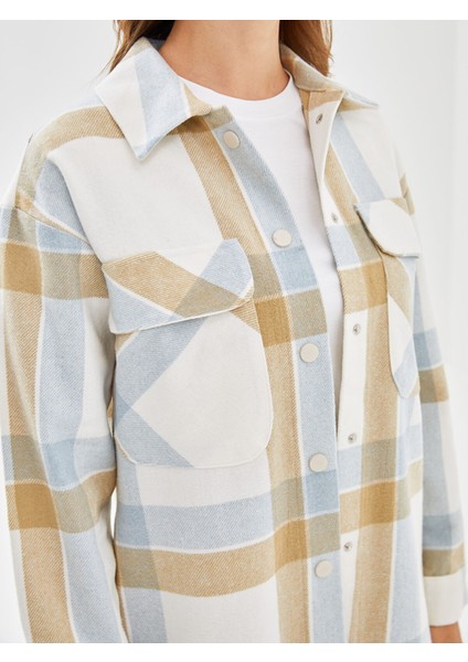 Yeni Sezon Ekose Oversize Kadın Gömlek Tunik modelleri