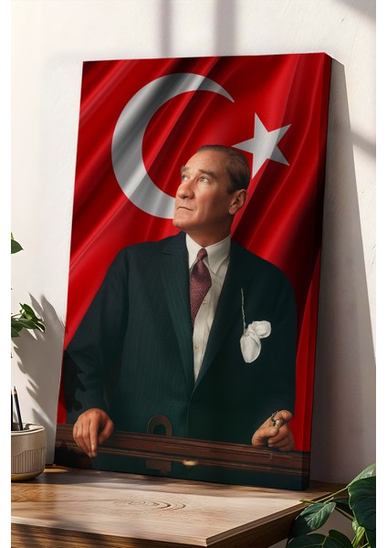 4K Ultra Yüksek Kalite Mustafa Kemal Atatürk - Kanvas Tablo K8 modelleri