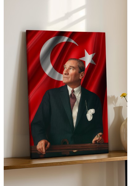 4K Ultra Yüksek Kalite Mustafa Kemal Atatürk - Kanvas Tablo K8 fırsatları