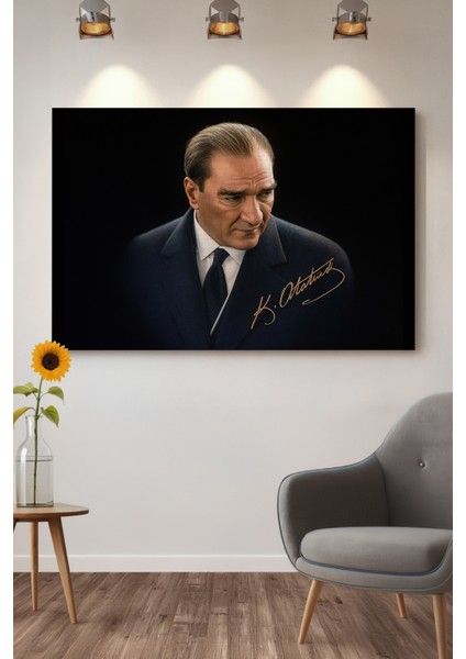 4K Ultra Yüksek Kalite Mustafa Kemal Atatürk - Kanvas Tablo K6