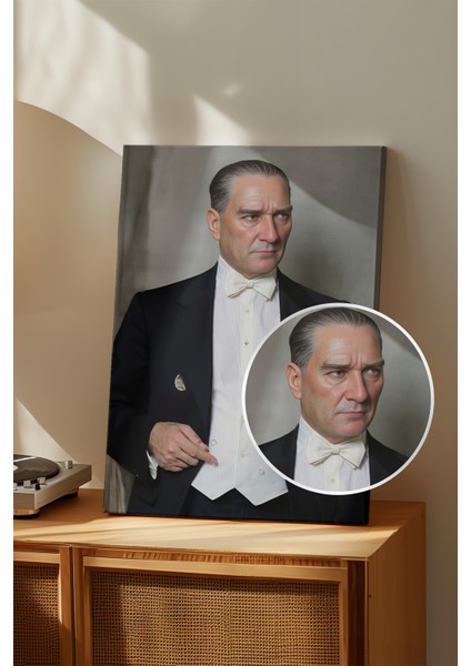 4K Ultra Yüksek Kalite Mustafa Kemal Atatürk - Kanvas Tablo K4 fırsatları