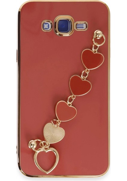 Samsung Galaxy J7 Kılıf Esila Silikon - Kırmızı