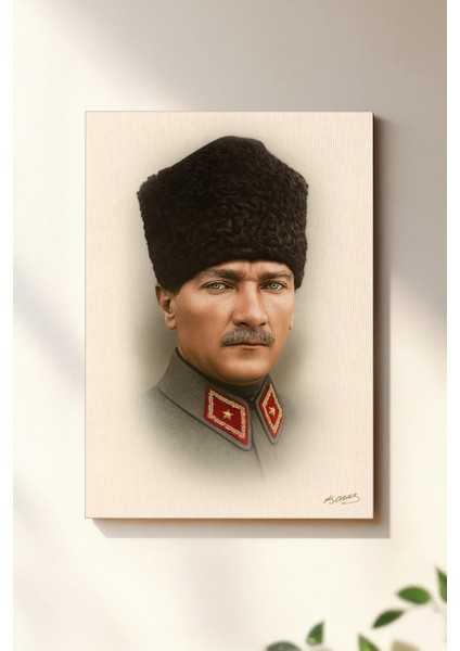 4K Ultra Yüksek Kalite Mustafa Kemal Atatürk - Kanvas Tablo K5