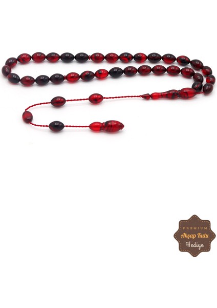Hareli Kırmızı Siyah Arpa Kesim Özel Sistem Ateş Kehribar Tesbih 201024762 fiyatları