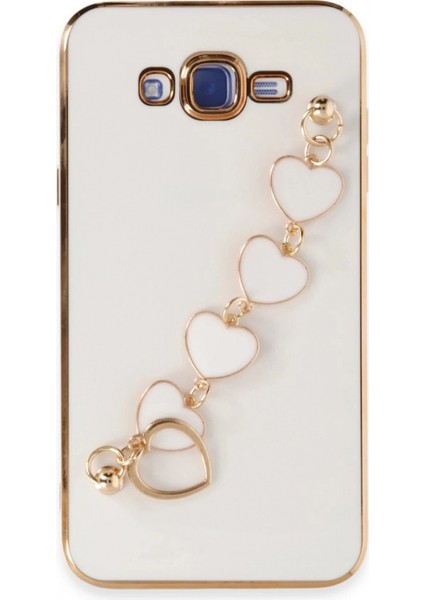 Samsung Galaxy J7 Kılıf Esila Silikon - Beyaz