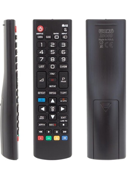 RM-L1162 Lg Kısa Smart-My Apps Tuşlu LCD LED Tv Kumandası (AKB73715601A)