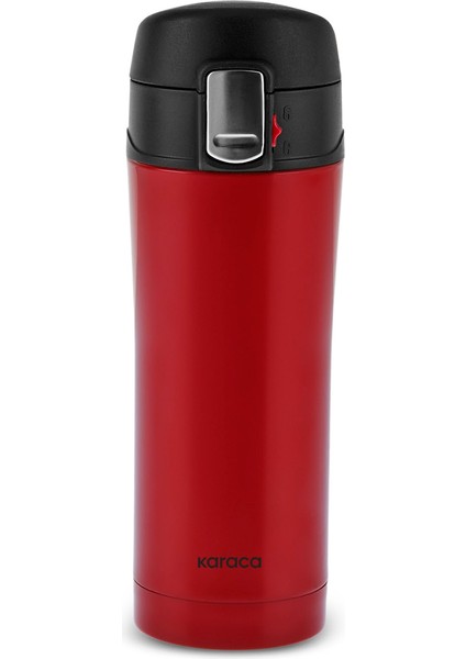 Pluton Çelik Sızdırmaz Termos 350 ml Kırmızı