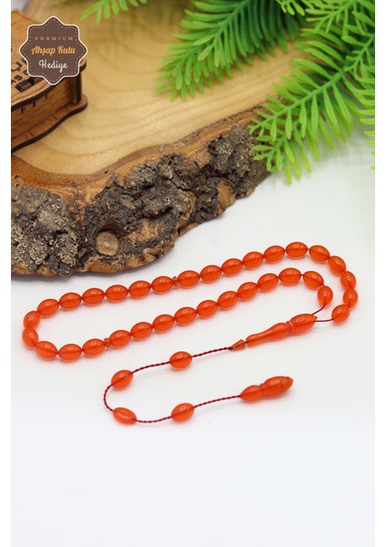 Hareli Turuncu Arpa Kesim Özel Sistem Ateş Kehribar Tesbih 201024763 fiyatları