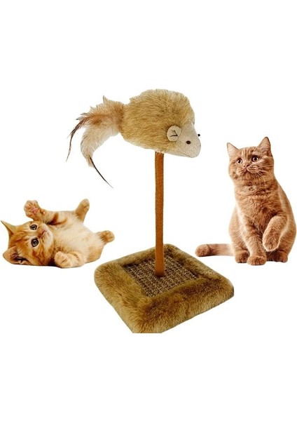 Evcil Hayvan Fare Başlıklı Sesli Tırmalama Oyuncağı