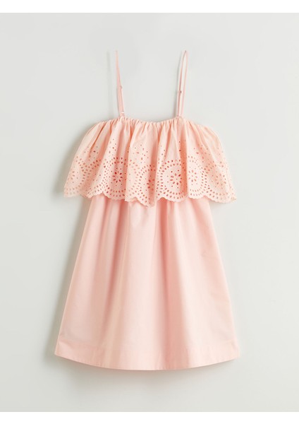 Yeni Sezon Kare Yaka Fırfırlı Poplin Mini Elbise indirimleri