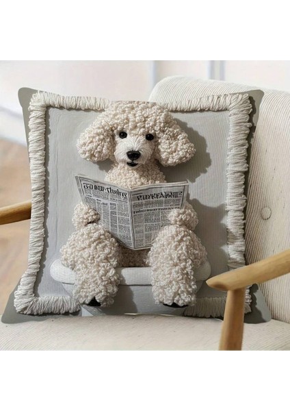 Gazete Okumak Için Yumuşak ve Cilt Dostu Kısa Peluş Köpek Yastık Kılıfı, Kanepe Dekorasyonu Yastık Kılıfı 2'li Paket Iç Kısım Dahil Değildir (Yurt Dışından) fiyatları