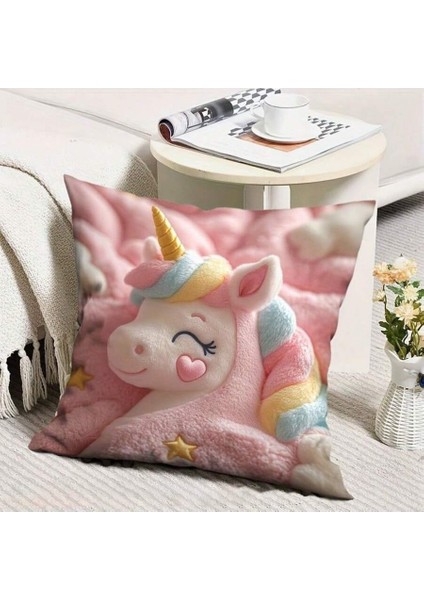 Rainbow My Little Pony Unicorn Yastık Kılıfı, Cilt Dostu Kısa Peluş Kanepe Minderi Kılıfı, Ev Dekorasyonu Yastık 2 Parçalı Set (Yurt Dışından) fırsatları