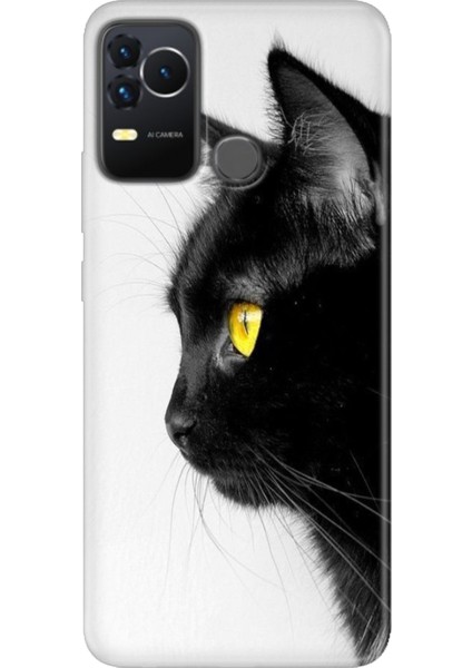 Omix X400 Kılıf Renkli Esnek Silikon Kedi Bakışı