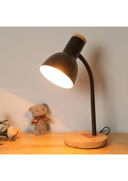 Iskandinav Modern Basit Yatak Odası Başucu Lambası Öğrenci Yurdu Yatakhane Masası Makaron Çalışma Gözü Koruması Masif Ahşap Masa Lambaları (Yurt Dışından)