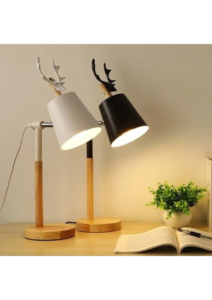 Iskandinav Modern Basit Yatak Odası Başucu Lambası Öğrenci Yurdu Yatakhane Masası Makaron Çalışma Gözü Koruması Masif Ahşap Masa Lambaları (Yurt Dışından) modelleri