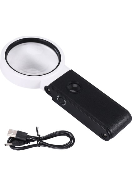 Işık ve Stand ile Büyüteç, Eller Serbest El 6x 25X LED Işıklı Ayarlanabilir Katlanır Büyüteç (Yurt Dışından)