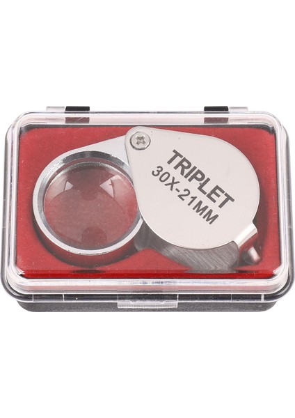 Taşınabilir 30X Güç 21MM Kuyumcular Büyüteç Altın Göz Loupe Mücevher Mağazası Enfes Kutu ile Büyüteç Büyütme (Yurt Dışından)