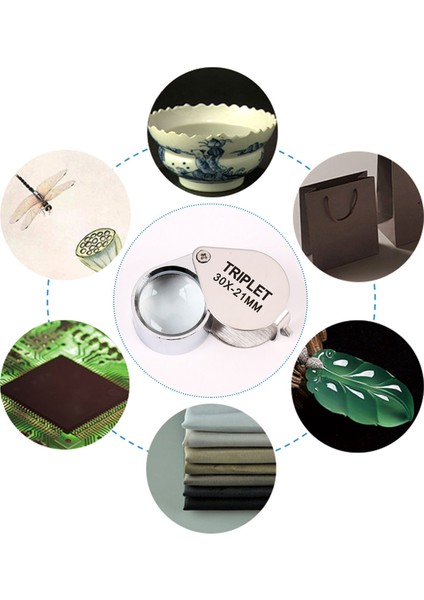 Taşınabilir 30X Güç 21MM Kuyumcular Büyüteç Altın Göz Loupe Mücevher Mağazası Enfes Kutu ile Büyüteç Büyütme (Yurt Dışından) fırsatları