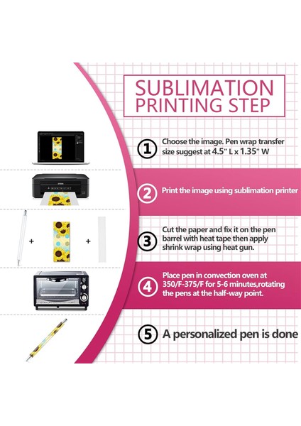 10 Adet Süblimasyon Kalemi, Sıkıştırmasız Büzülme Ambalajı, Kendin Yap Ofisi Için (Yurt Dışından) indirimleri