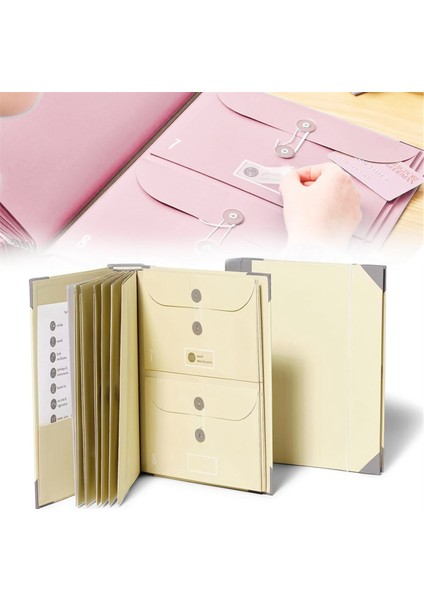 Etiketli Dosya Klasörleri, Fermuarlı Kese ile Şirin Kağıt Düzenleyici, Haki (Yurt Dışından) fiyatları