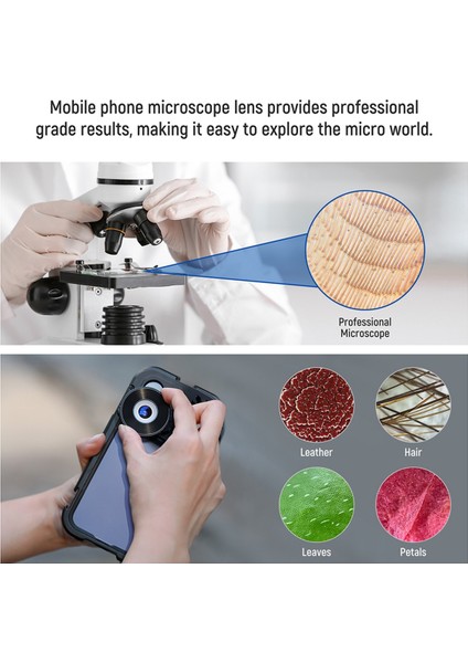 Neewer 45X Cep Telefonu Mikroskop Lens 17 mm Dişli Lens Arka Plakalı Tutucu Tavşan Tavşan Hutch Aksesuarları Için (Yurt Dışından)