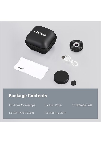 Neewer 45X Cep Telefonu Mikroskop Lens 17 mm Dişli Lens Arka Plakalı Tutucu Tavşan Tavşan Hutch Aksesuarları Için (Yurt Dışından) modelleri