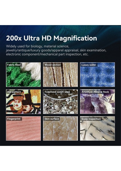 Apexel Cep Telefonu CPL-365 Violet Lambalı Taşınabilir Tanımlama Hd Büyütme Kafa Mikroskopu, D (Yurt Dışından) fiyatları