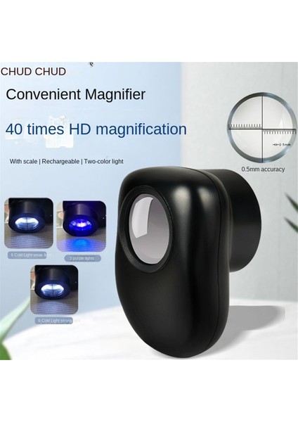 Parlak LED Işıkları (3 Mod) ile Çift Cam Lens Büyüteç, El Tipi Kuyumcular Jeton Pulları Için Cam Büyüteç (Yurt Dışından) fiyatları