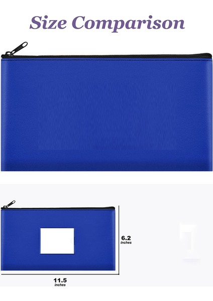 10 Adet Fermuarlı Banka Mevduat Para Çantaları, Makyaj Çantası, Nakit, Madeni Para (Yurt Dışından) fiyatları