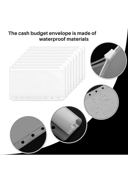 25 Adet A6 Pu Deri Bütçe Klasör Seti, Klasör Kapağı Planlayıcı Siyah (Yurt Dışından) modelleri
