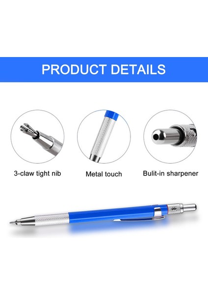 12 Adet Yuvarlak Gümüş Yedekli Silver Streak Kaynakçı Kalemi (Yurt Dışından) modelleri