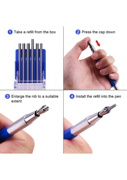 12 Adet Yuvarlak Gümüş Yedekli Silver Streak Kaynakçı Kalemi (Yurt Dışından) fırsatları