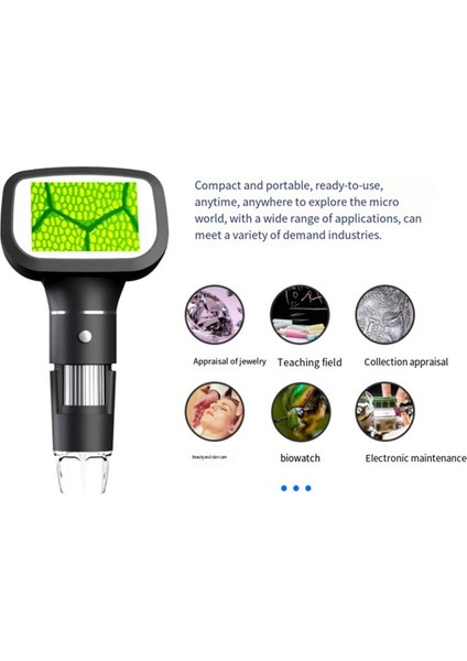 Yükseltme 2.4 Inç Dijital Mikroskop 1600X Büyütme Madeni Para Mikroskobu 8 LED ile Onarım Için Mikroskop (Yurt Dışından) modelleri