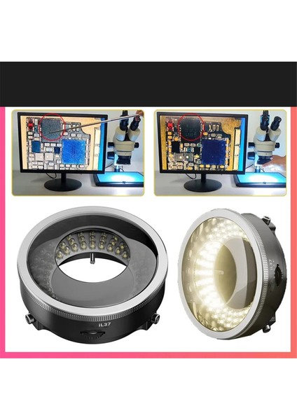 IL37 Mikroskop Polarize LED Halka Işık Lambası Anti Illuminators Kaynak Yansımaları Ortadan Kaldıran (Yurt Dışından) modelleri