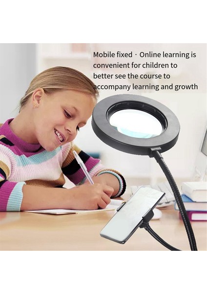 Çok Işlevli Masa Lambası Büyütme Camları LED Işıklar ile Büyütmeye Yardımcı El Lehimleme Loupe Cam Büyüteç Aracı (Yurt Dışından) fırsatları