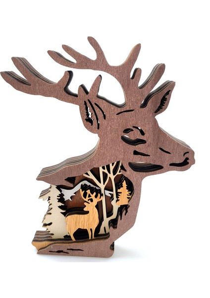 Noel Masa Süslemeleri Ahşap Masa Dekorları (Yurt Dışından)