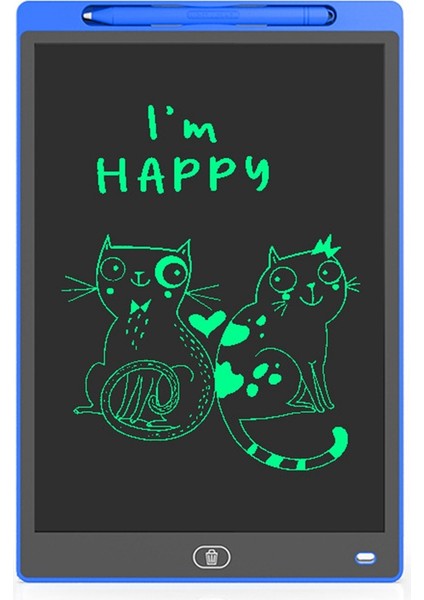 Çocuk Oyuncaklarına Uygun 12 Inç LCD Çizim Tahtası, (Monokrom) A (Yurt Dışından)