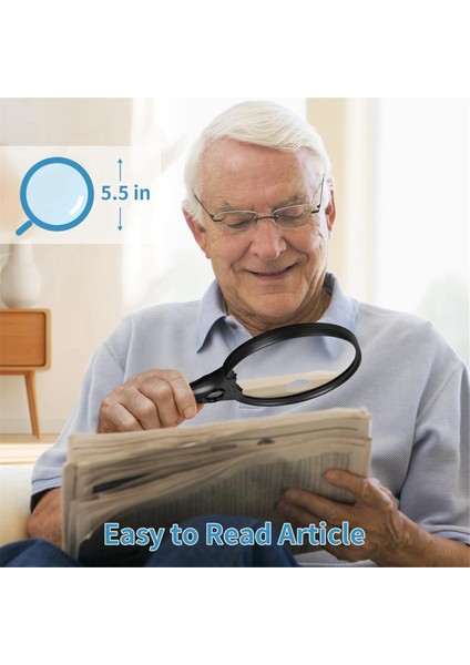 2 Paket 30X 60X 90X Kuyumcular Loupe Bundle 10X 20X 45X Büyük Büyüteçli Camı, Yaşlılar Için Işıklı Okuma (Yurt Dışından) fiyatları