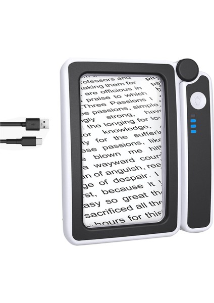 Okuma Için Işıkla 4x Büyük Büyüteç (Yurt Dışından)