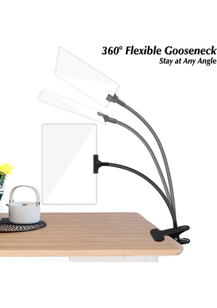 Klipsli 5x Büyüteç, Kelepçe Ayarlanabilir Esnek Goopeneck ile 6x3.5 Inç Büyüteç, Büyüteç Üzerinde Klips (Yurt Dışından) fiyatları