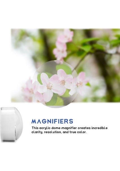 2 Inç Büyüteç Kubbesi - Taşınabilir Kağıt Ağırlığı 8x Büyüteç Net Okuma Yardımı Büyüteç Cam Kubbesi, Kitap Okumak Için Kolay Kaymak, Harita, Gazete ve Dergi (Yurt Dışından) indirimleri