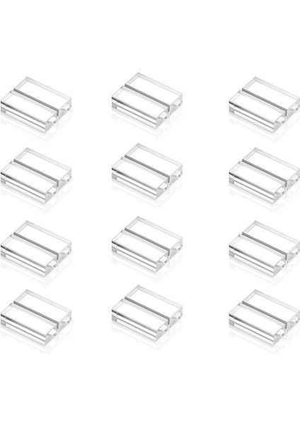 Akrilik Standlar Şeffaf Yer Kartı Tutucuları Kartlı (12 Adet) (Yurt Dışından)