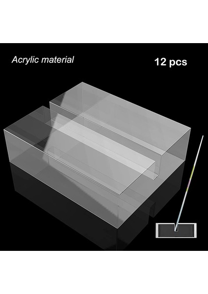 Akrilik Standlar Şeffaf Yer Kartı Tutucuları Kartlı (12 Adet) (Yurt Dışından) indirimleri