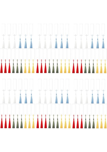 Boş Akrilik Ayraç Kendin Yap Çok Renkli Sarkıtlı Boş Ayraçlar (Yurt Dışından)